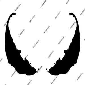 Venom Eyes SVG File, Instant Download, SVG-Png-Jpg