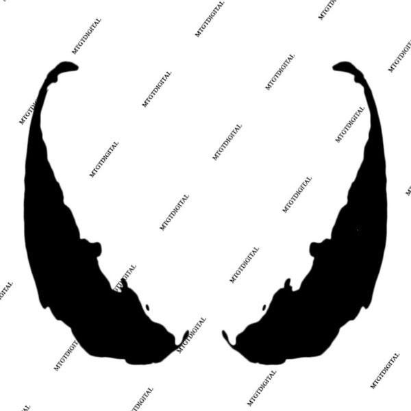 Venom Eyes SVG File, Instant Download, SVG-Png-Jpg