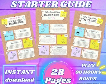 Guide de démarrage des affiliés de la boutique TikTok eBook | Tutoriel sur la monétisation (téléchargement instantané)