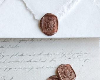 Antique French Wax Seals Self Adhesive Stickers Wedding Flatlay Photography Props Invitation Handmade paper Envelopes Old Victorian Baroque