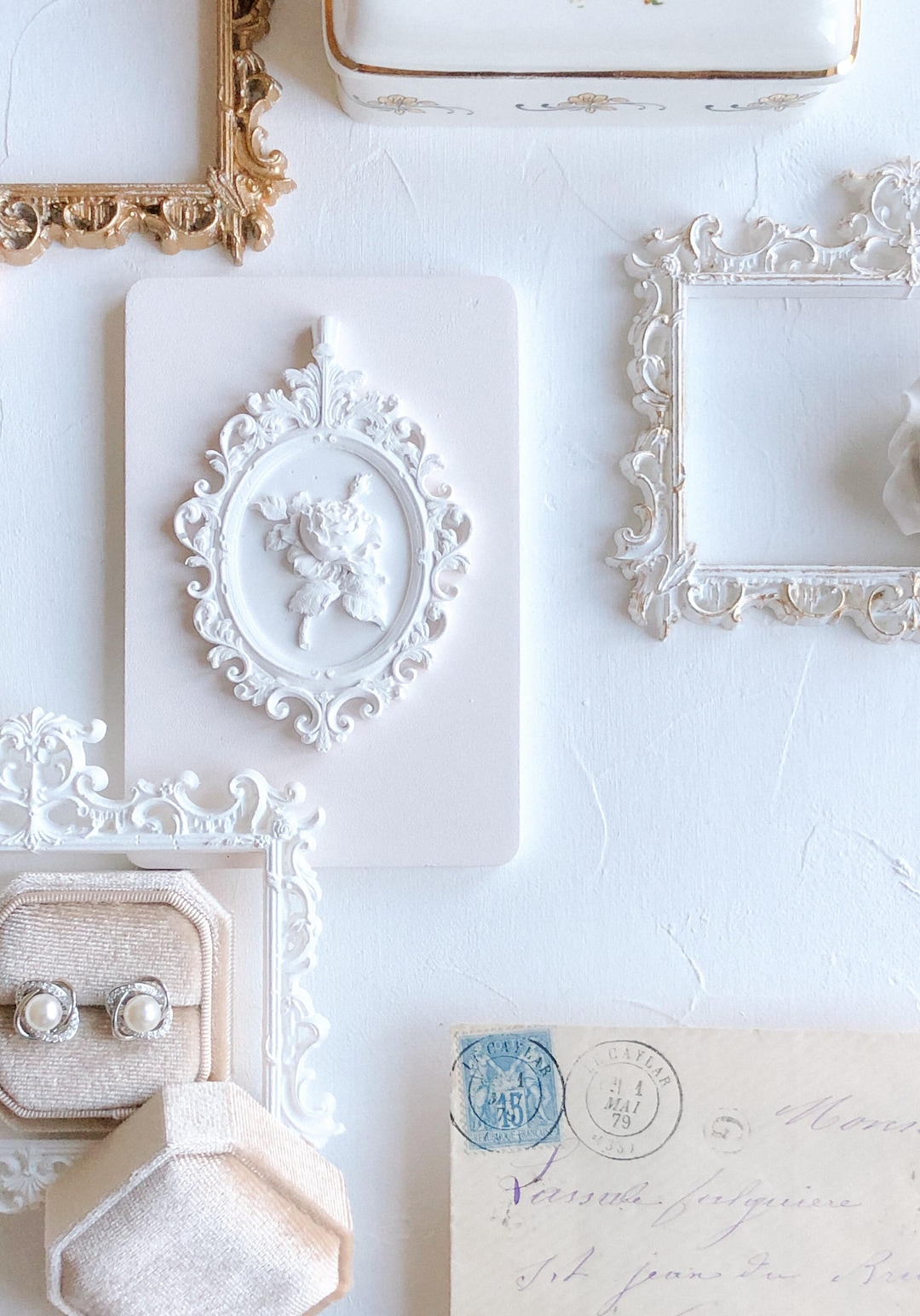 3D Tile: Baroque Renaissance Fine Art Wedding Photography Flat Lay ...