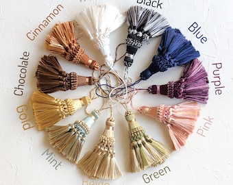Decorative Tassel Fine Art Wedding Photography Flat lay kit props vintage baroque key, Furniture Home Nursery Room Curtains Green Pink Blue