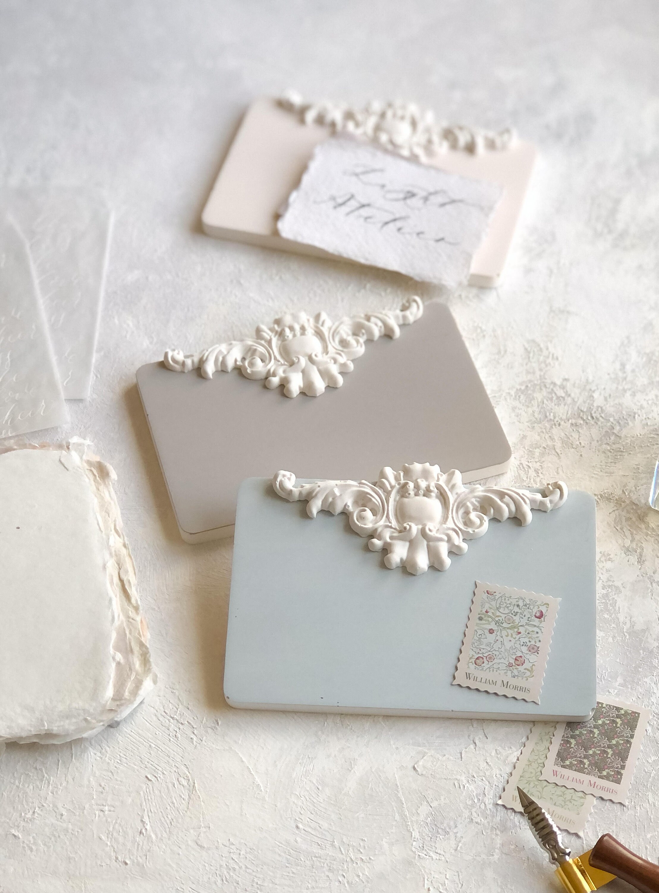 Baroque Style 3D Tile ~ Wedding Flat Lay Photography Styling Props ...