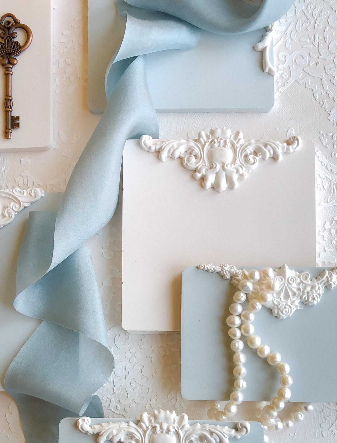 Baroque Style 3D Tile ~ Wedding Flat Lay Photography Styling Props ...