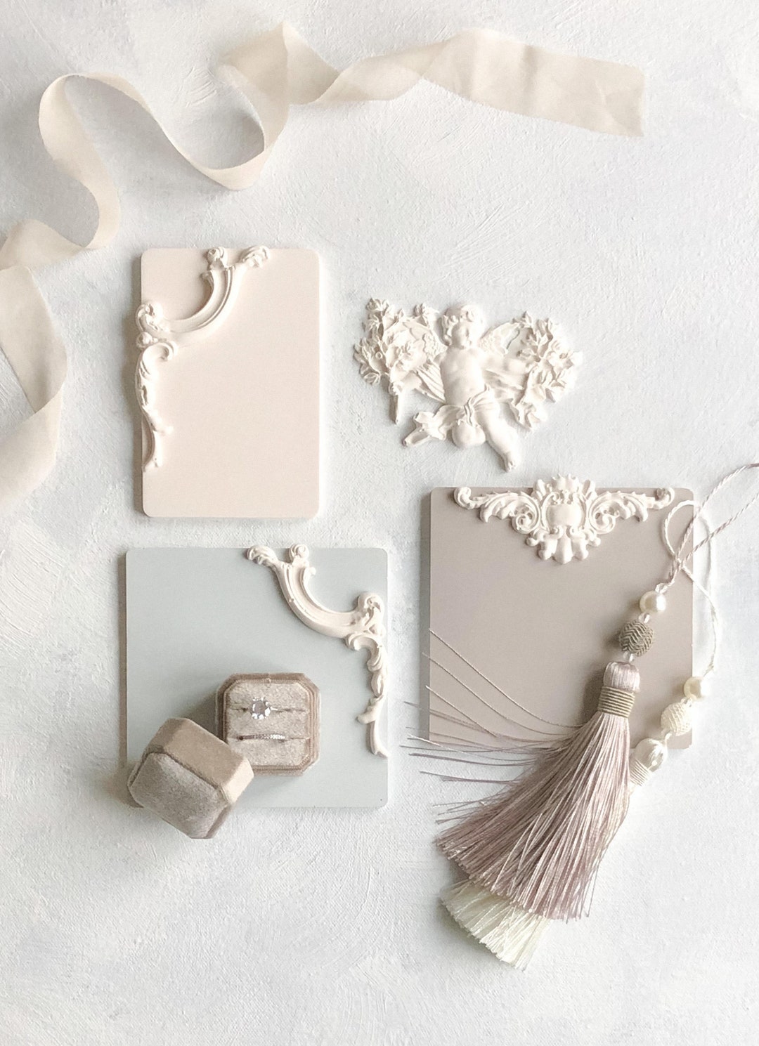 Baroque Style 3D Tile: Wedding Photography Flatlay Styling Props ...