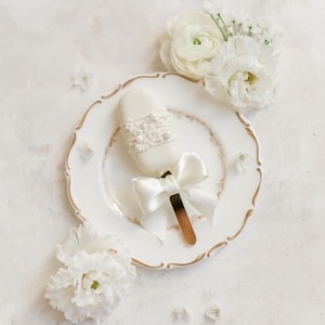 Prato de bolo branco 16 cm / 20 cm ~ Fotografia de casamento de arte fina, estilo plano, fotografia, adereços de comida, sobremesa, prato lateral vintage com borda dourada
