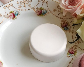 Small Round Stand for Wedding Photography Flat lay Styling Props Product display Ring Box riser, Plain White Flatlay Flatly by Light Atelier
