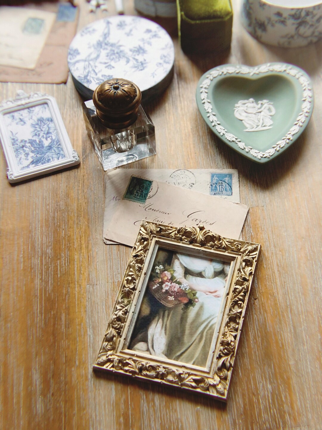 Baroque Picture Frame Fine Art Wedding Photography Flatlay Styling