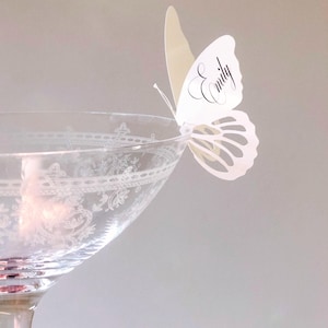 Butterfly place cards for wedding, Bridal shower, baby shower, Birthday, Garden party, Graduation party, corporate events
