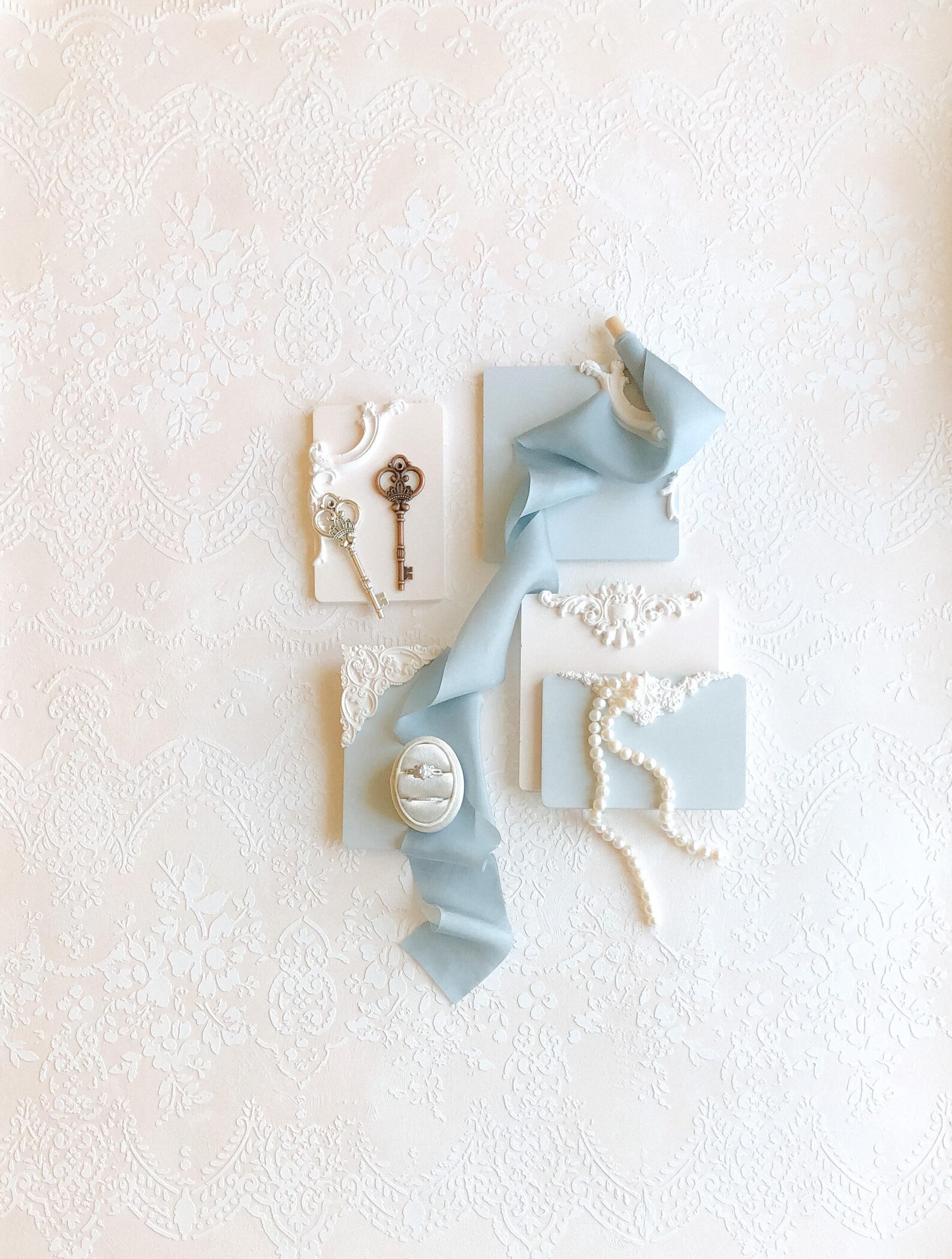 Baroque Style 3D Tile: Wedding Photography Flatlay Styling Props ...