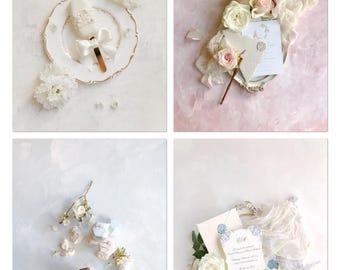 OFFERTA SPECIALE: 4 al prezzo di 3! Sfondo fotografico per matrimoni, tappetino per styling flat lay per fotografi, tela arrotolabile di Light Atelier