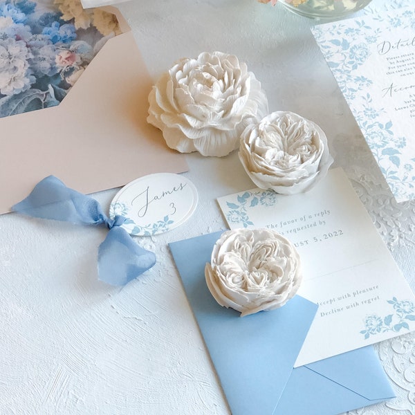 Fleur de renoncule blanche ~ Photographie de mariage à plat, accessoires de photo de style / présentoir de produit, décoration de table de fête d'anniversaire