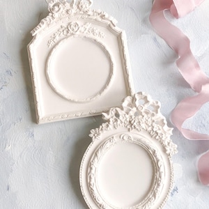 Ornate Picture Frame White Fine ~ Art Painting Wedding Photography Props Coquette Home Decor Gift present Antique Vintage French style