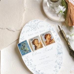 CONJUNTO DE 3 SELOS Vintage: Michelangelo, ramo de oliveira Vaticano Itália ~ Belas artes para fotografia de casamento Flatlay adereços de estilo barroco antigo
