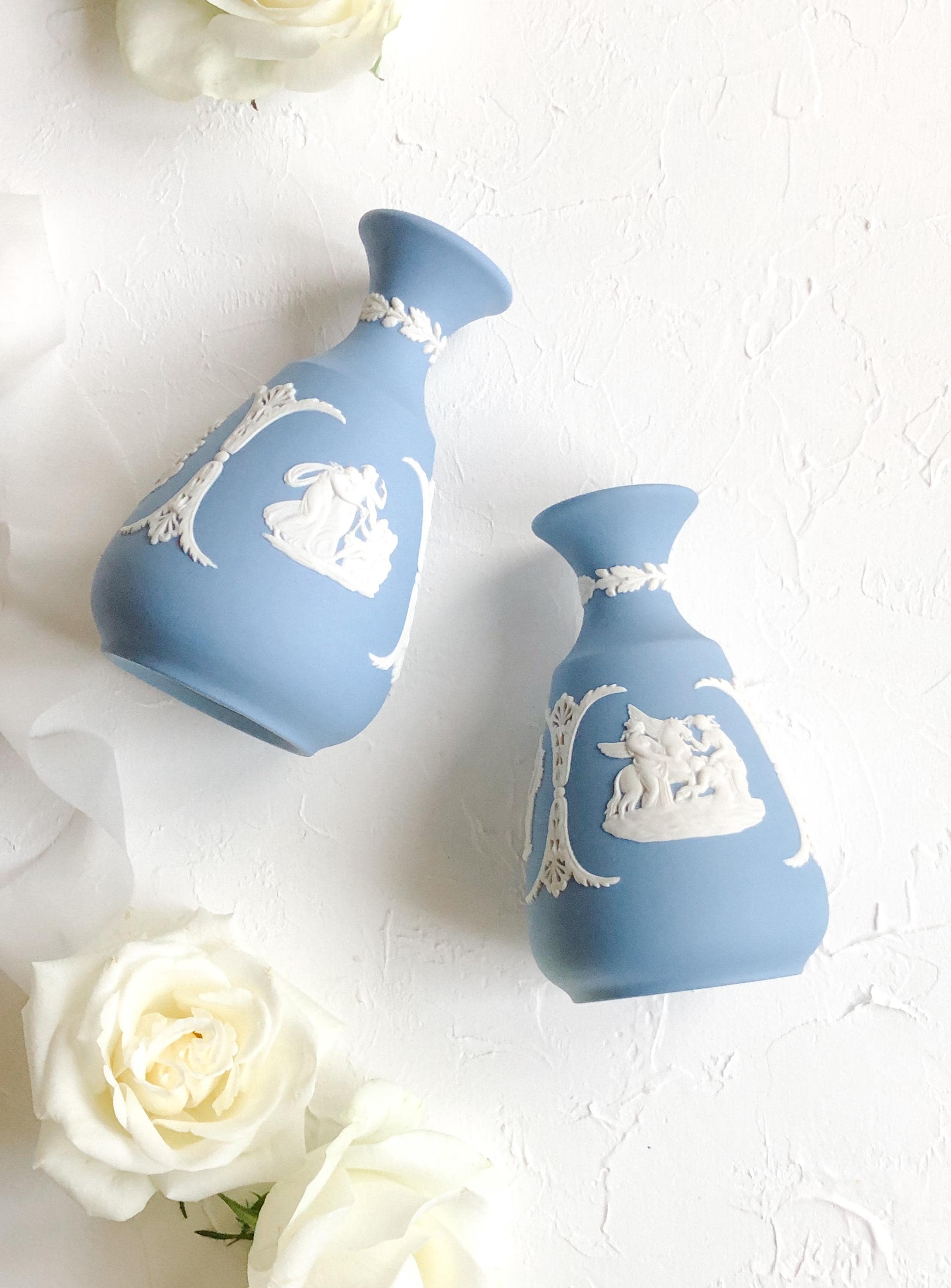 Wedgwood blue vase - Etsy 日本