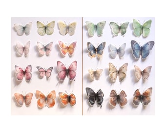 Individual BUTTERFLIES Realistic Butterfly ~ Wedding Table Seating Plan flat lay props Birthday Party Baby Shower Nursery Room Wall decor
