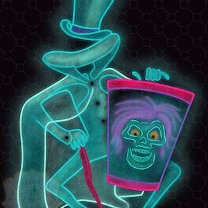 Digital file - Haunted Mansion Hatbox Ghost png - WDW shirt design - sublimation - DTF - Halloween