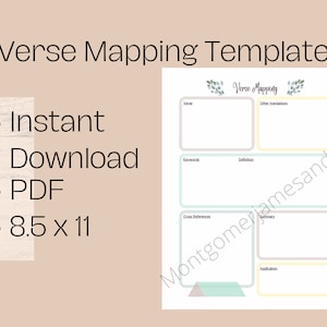 Verse Mapping | Bible Verse Mapping | Scripture Verse Mapping