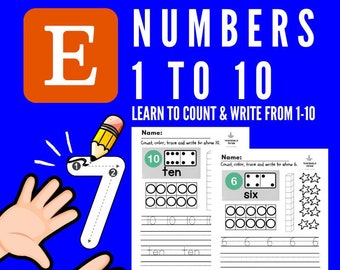 Numbers 1-10: Primary Math Worksheets