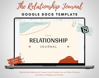 Google Docs Relationship Journal Relationship Management Journal and Planner Template for Google Docs Printable Gifts Etsy