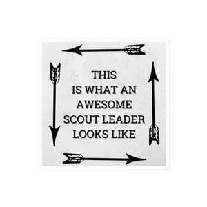 This Is What An Awesome Scout Leader Looks Like Sticker | Scout Leader Sticker | Scout Sticker