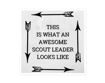 Awesome Scout Leader Vinyl Sticker | Durable Gift
