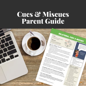 May include: A guide for parents on relational cues and miscues in children. The guide explains why children miscue, how to figure out if a behaviour is a miscue, and what a typical miscue behaviour looks like. The guide also includes a section on how to respond when a child miscues.