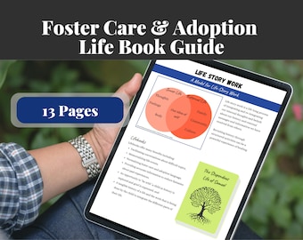 Foster Care Lifebook, Adoption Lifebook | Child Adoption Digital Downloads | Printables for Adoptive Parents, Caseworkers and Therapists