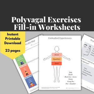 Polyvagal Theory Exercises Worksheets | Neuroception
