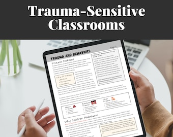 Trauma Informed Teaching, CBT Therapy Tool | Mental Health Digital Downloads | Guide for School Counselors and Social Workers