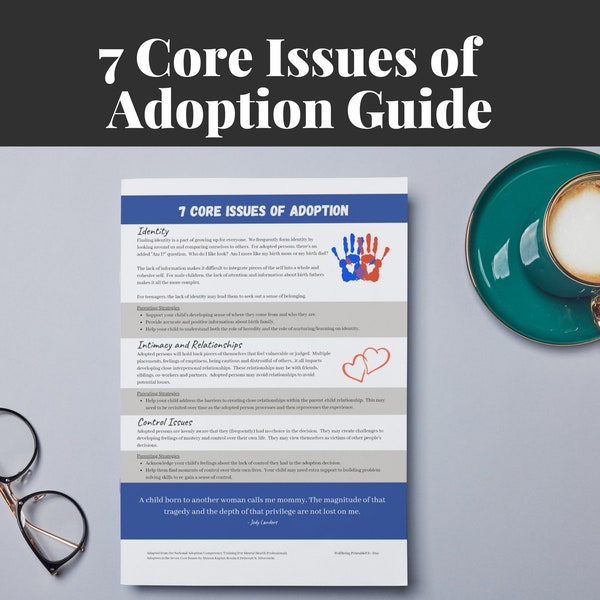 Seven Core Issues of Adoption Guide | Child Adoption Digital Downloads | Adoption Resources for Adoptive Parents, Caseworkers and Therapists