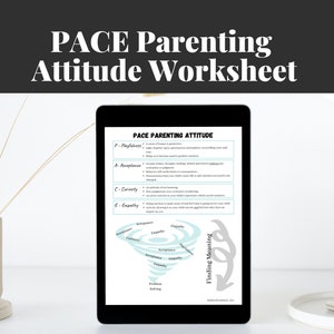 PACE Parenting Attitude Worksheet | Mental Health Digital Downloads |Worksheets for Dyadic Developmental Psychotherapy, Attachment Parenting