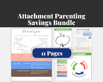 Parent Child Attachment Theory Worksheets | Mental Health Digital Downloads | CBT Worksheets for Family Therapy, Parent Education