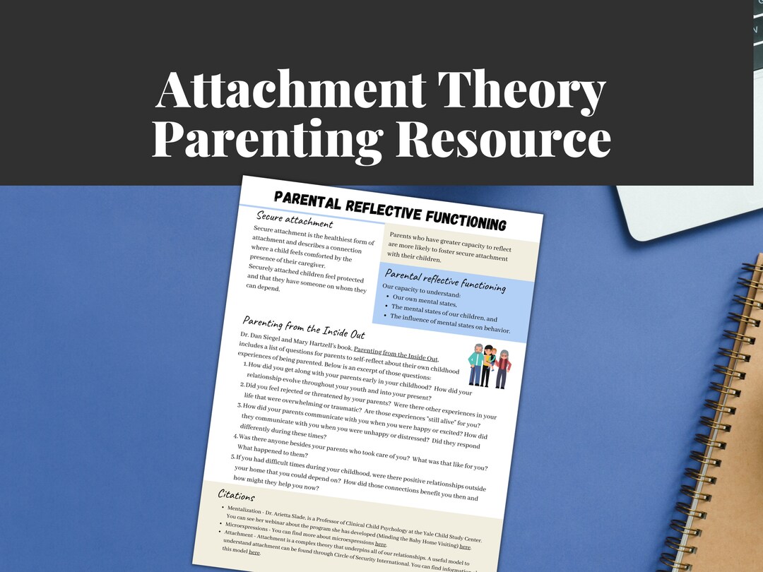 Attachment Theory Parenting Worksheets | Mental Health Digital Download ...