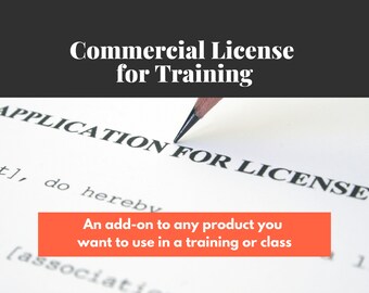 Commercial License Permission to Use for Training | Mental Health Digital Downloads | Worksheets for Therapists and Counselors