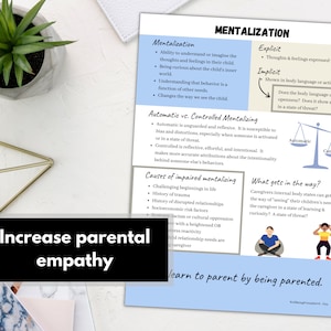 Parent Child Attachment Theory Worksheets | Mental Health Digital ...