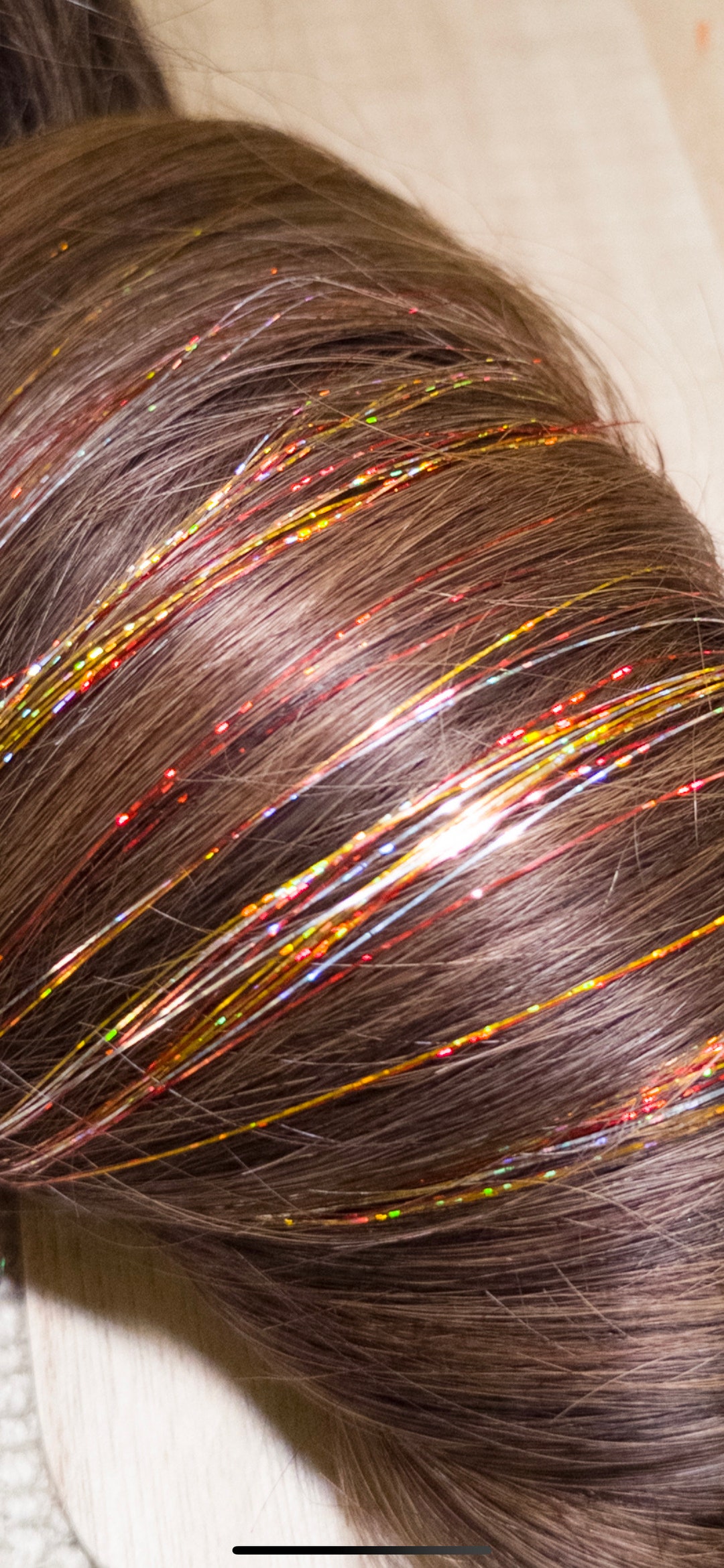 Kansas City Football Hair Tinsel Clips Reusable Fairy Hair Extensions