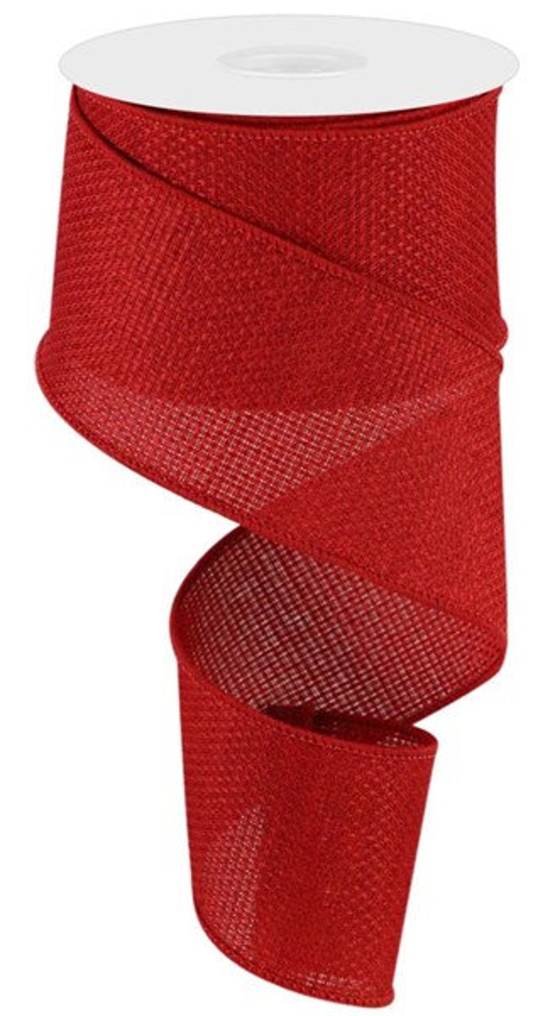 Cranberry Red Wired Craft Ribbon, Christmas Valentine Accent (2.5 ...