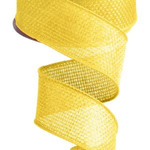Yellow Wired Ribbon:, 1.5 Inches X 100 Feet - Etsy