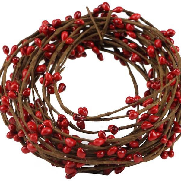 Pip Berry Garland, for Making Wreaths, Bows, & Garlands, Red Brown 21.5 feet FR652934