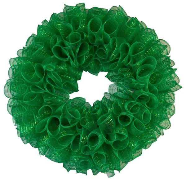 Emerald Green Wreath Base - Premade Wreath Base - Make Your Own Christmas Wreath - Already Made Starter - Wreath Kit - Plain Green Wreath