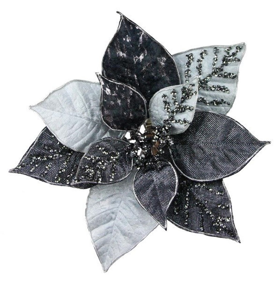 Ivory poinsettia pick main image 1