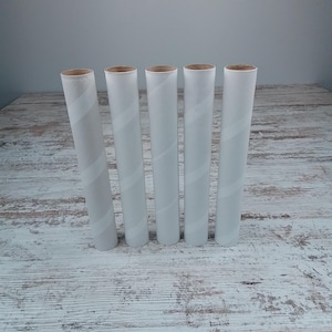 Cardboard Craft Tubes, Sturdy Tubes from Mesh Rolls, Thick Tubes Multi Use, Choose Your Amount : 10&quot; long