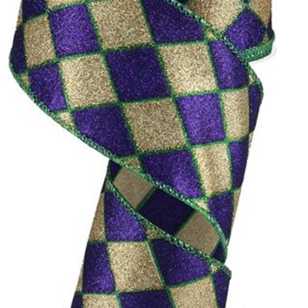 mardi gras grosgrain ribbon