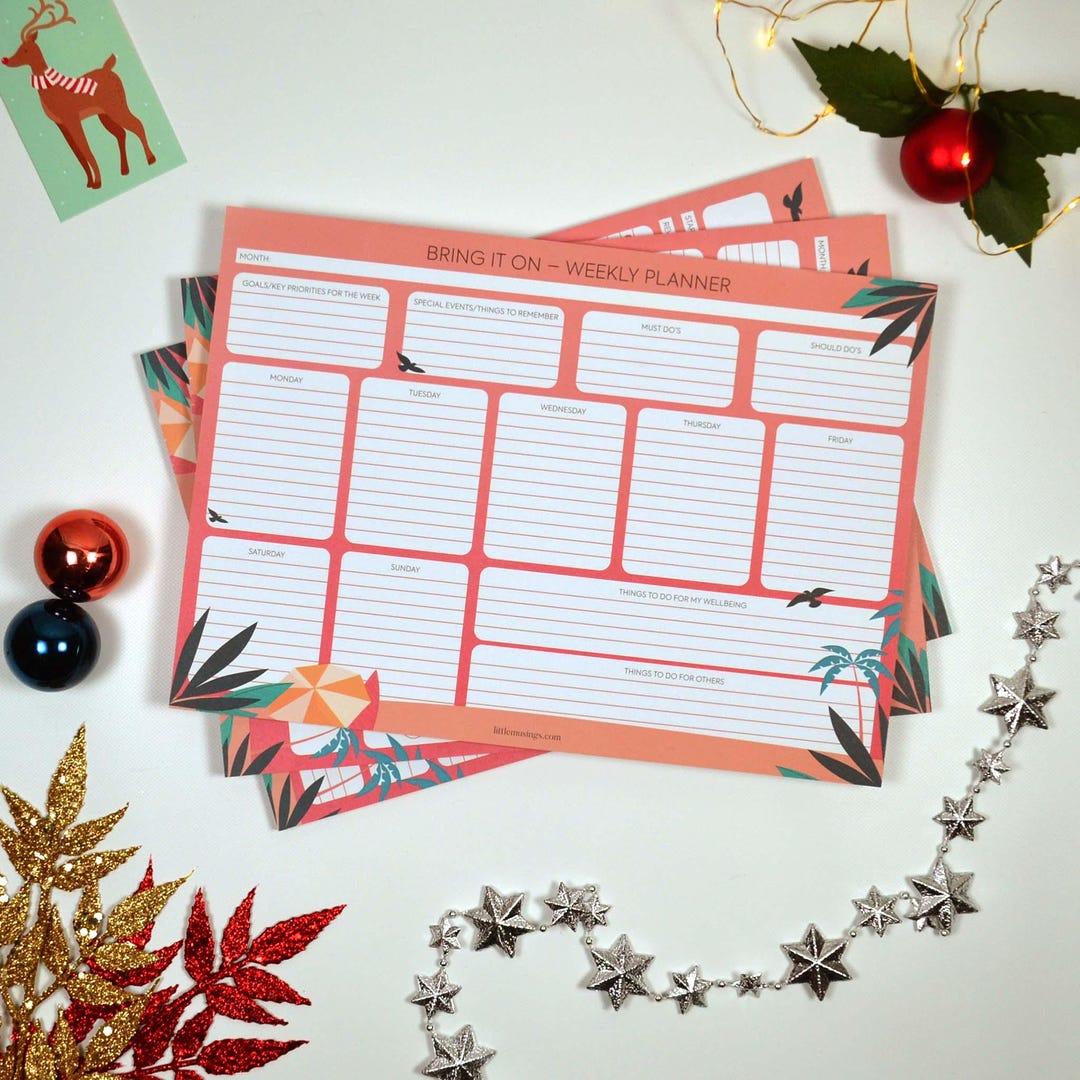 Weekly Planner for Teens and Tweens - Etsy
