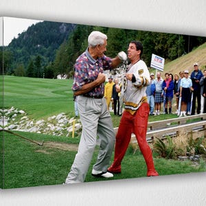 Tela de Happy Gilmore, pôster de filme de comédia, arte de parede de Adam Sandler, pôster engraçado de filme esportivo, decoração emoldurada de Happy Gilmore