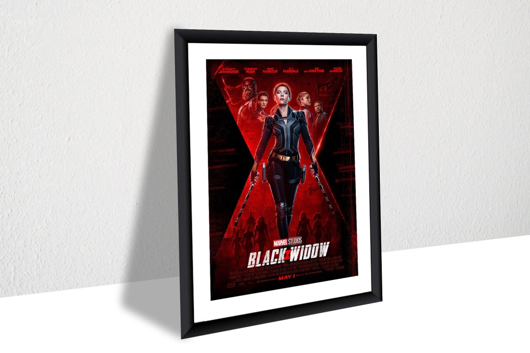 Black Widow Movie Poster Canvas Poster, Wall Art, Wall Decor, Canvas ...