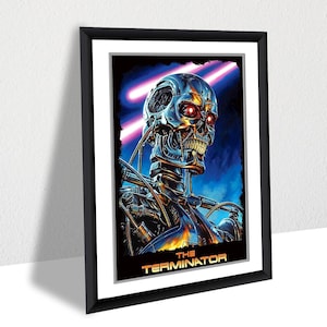 The Terminator Poster – Arnold Schwarzenegger Sci-Fi Movie Wall Art