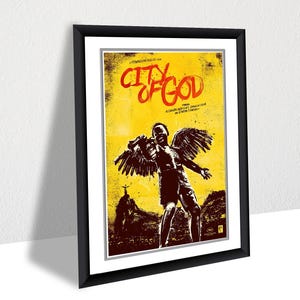City of God Poster – Brazilian Crime Movie Canvas Wall Art