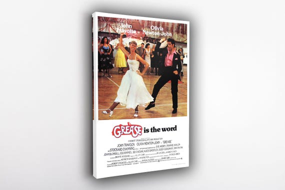 グリース映画ポスター、70年代レトロミュージカル映画プリント｜紙